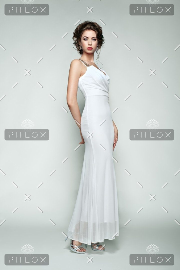 Simple white dress,Elegant White MIDI Dress,Formal Pleated Wedding Gown  Woman,Long s… | Long sleeve white midi dress, Long sleeve holiday dress,  Simple white dress